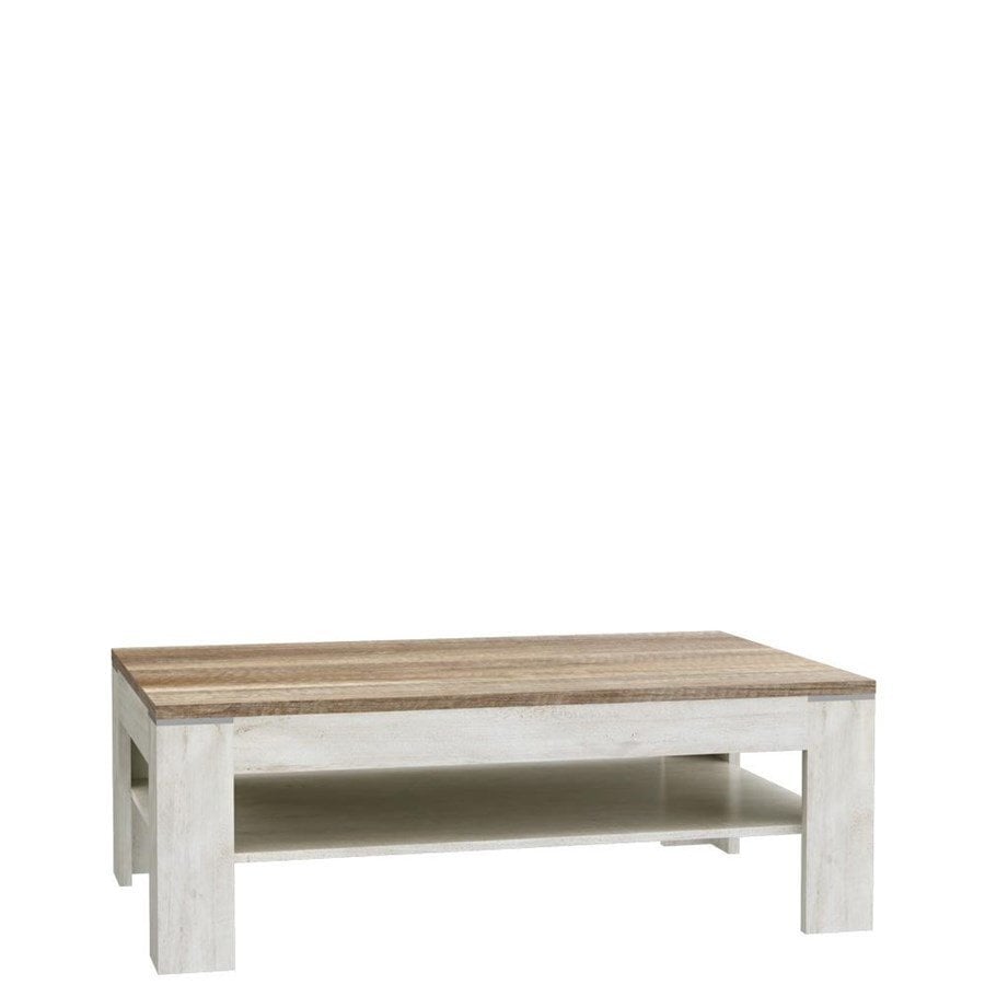 Sohvapöytä Duro SVOT22, valkoinen/ruskea hinta ja tiedot | Sohvapöydät | hobbyhall.fi