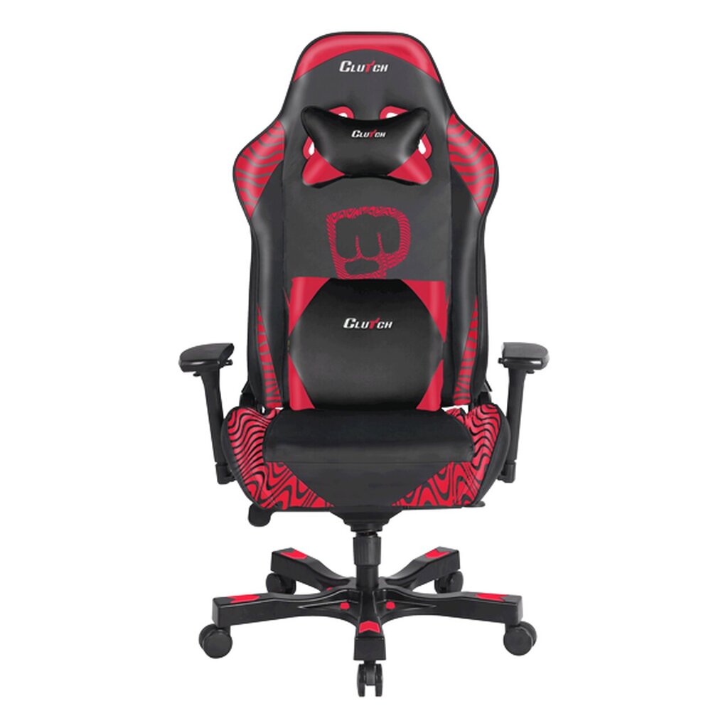 ClutchChairZ PewDiePie Edition Throttle pelituoli, mustan/punaisen värinen hinta ja tiedot | Toimistotuolit | hobbyhall.fi