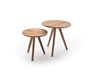 2 pöydän setti Genny, ruskea hinta ja tiedot | Sohvapöydät | hobbyhall.fi