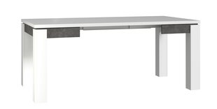 Jatkettava pöytä Brugia EST45, valkoinen/harmaa hinta ja tiedot | Forte Keittiön kalusteet | hobbyhall.fi