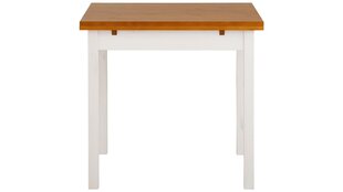 Jatkettava pöytä Marlon, valkoinen/ruskea hinta ja tiedot | Ruokapöydät | hobbyhall.fi