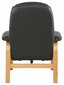 Keinonahkainen nojatuoli jalkatuella Notio Living Alsace, tummanharmaa hinta ja tiedot | Nojatuolit | hobbyhall.fi