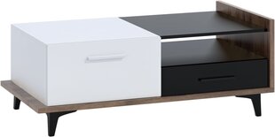 Sohvapöytä Meblocross Box 03 2D2S, ruskea/valkoinen hinta ja tiedot | Sohvapöydät | hobbyhall.fi