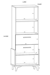 Hylly Meblocross Hey 16, valkoinen/vihreä hinta ja tiedot | Lastenhuoneen hyllyt | hobbyhall.fi