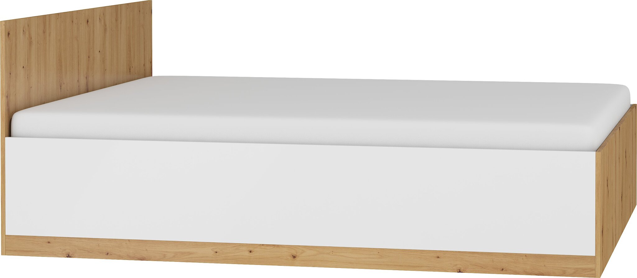 Sänky Meblocross Maximus 160, 160 x 200 cm, tumma tammi / valkoinen hinta ja tiedot | Sängyt | hobbyhall.fi