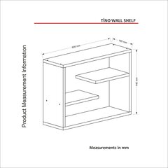 Hylly Kalune Design Tino, ruskea hinta ja tiedot | Hyllyt | hobbyhall.fi