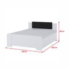 Sänky Selsey Rinker 160x200cm, valkoinen/musta hinta ja tiedot | Sängyt | hobbyhall.fi