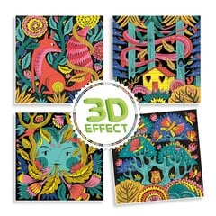 Väritys huopakynillä - Fantasiametsä 3D, Djeco, DJ08652 hinta ja tiedot | Kehittävät lelut | hobbyhall.fi