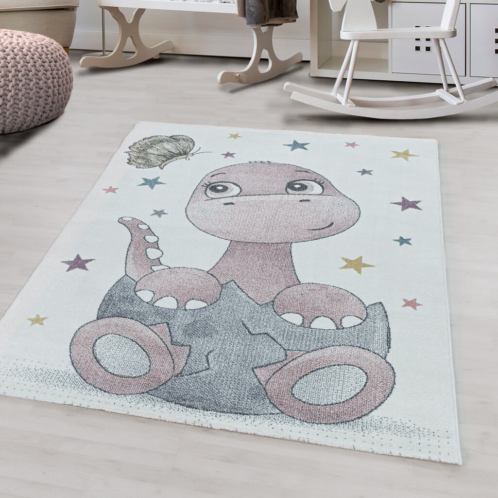 Lastenhuoneen matto Ayyildiz Funny 200x290 cm, vaaleanpunainen hinta ja tiedot | Isot matot | hobbyhall.fi