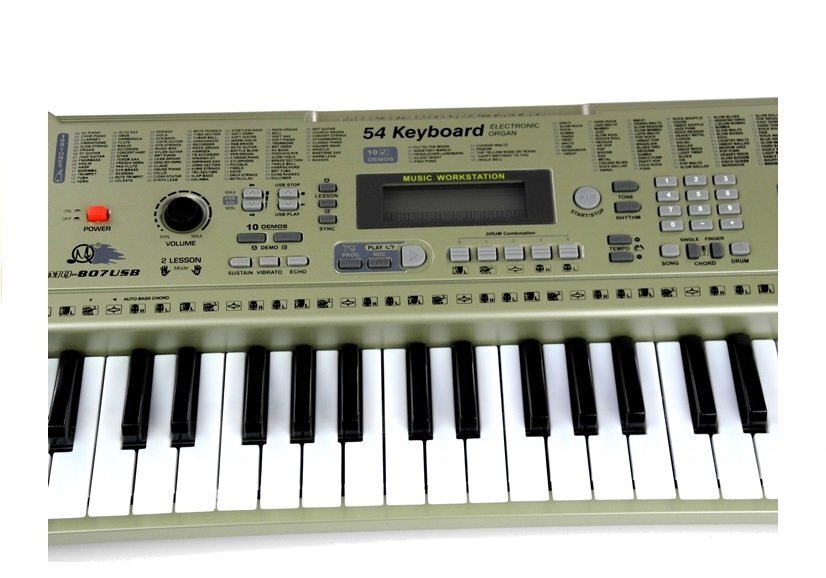 Suuri piano, jossa mikrofoni Keyboard MQ-807 USB hinta ja tiedot | Kehittävät lelut | hobbyhall.fi