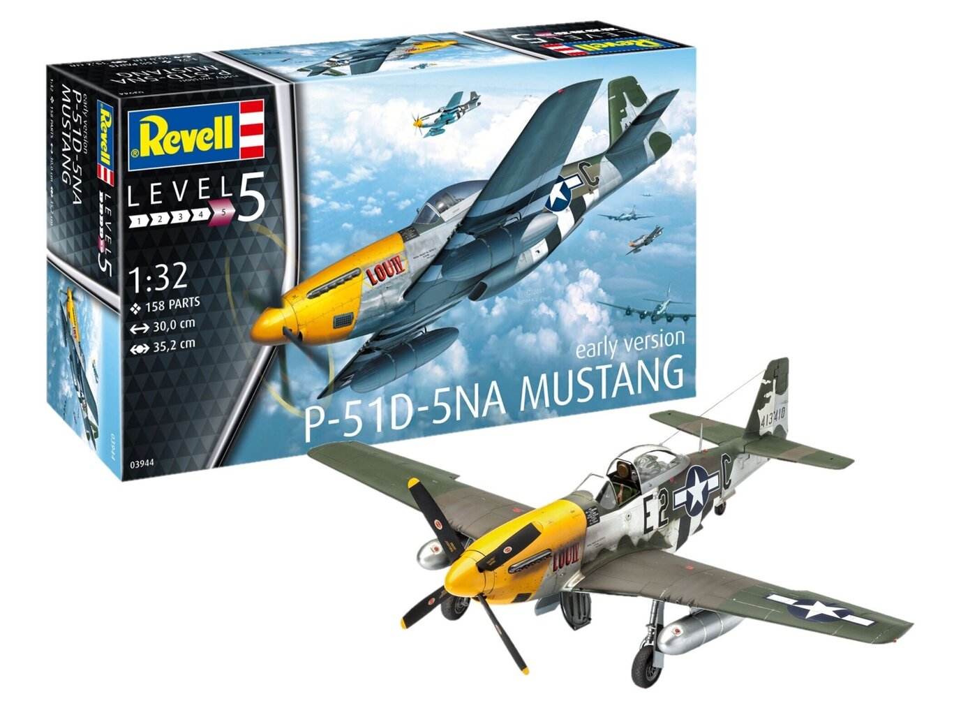 Revell – P-51D Mustang, 1/32, 03944 hinta ja tiedot | LEGOT ja rakennuslelut | hobbyhall.fi