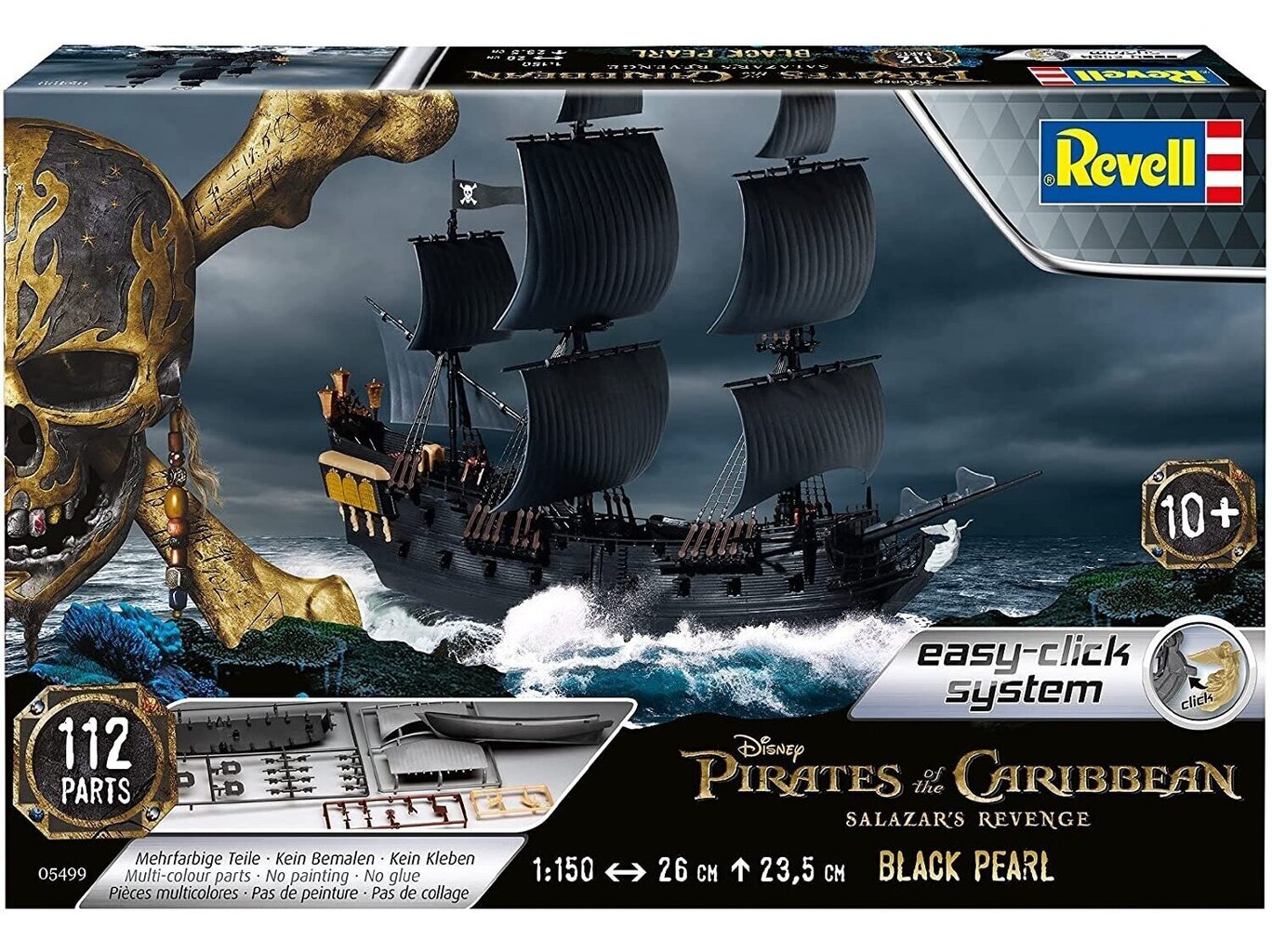 Revell - Black Pearl (easy-click), 1/150, 05499 hinta ja tiedot | LEGOT ja rakennuslelut | hobbyhall.fi