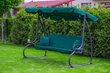 Laajennettava puutarhakeinu Funfit Garden Relax Plus, vihreä hinta ja tiedot | Puutarhakeinut | hobbyhall.fi