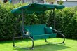 Laajennettava puutarhakeinu Funfit Garden Relax Plus, vihreä hinta ja tiedot | Puutarhakeinut | hobbyhall.fi