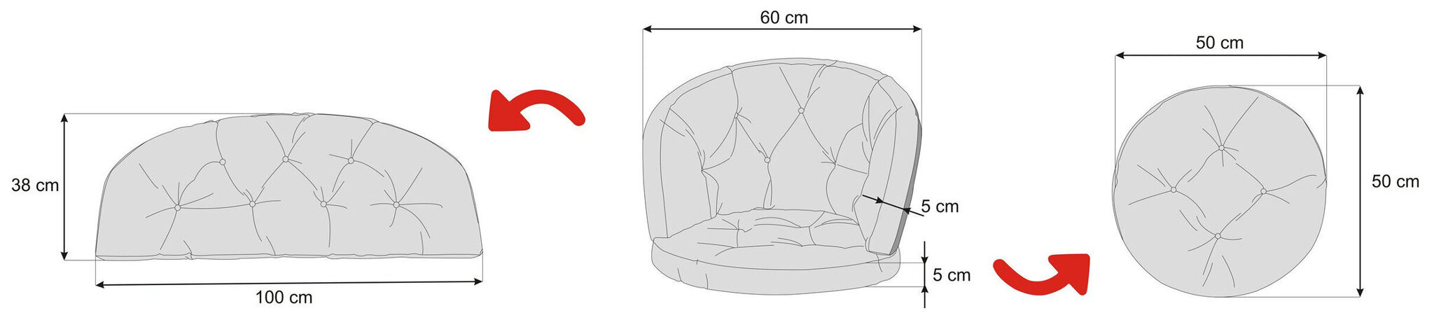 Istuinpehmuste Hobbygarden Amanda Prestige 3D cm, vihreä hinta ja tiedot | Istuintyynyt, pehmusteet ja päälliset | hobbyhall.fi