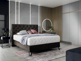 Sänky NORE Cortina, 140x200 cm, tummanruskea hinta ja tiedot | Sängyt | hobbyhall.fi
