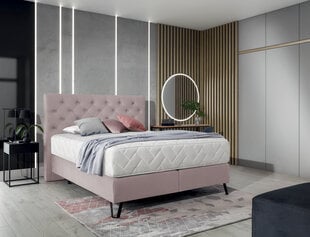Sänky NORE Cortina, 160x200 cm, vaaleanpunainen hinta ja tiedot | Sängyt | hobbyhall.fi