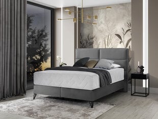 Sänky NORE Safiro, 140x200 cm, harmaa hinta ja tiedot | Sängyt | hobbyhall.fi