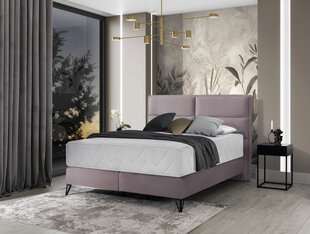 Sänky NORE Safiro, 140x200 cm, vaalea violetti hinta ja tiedot | Sängyt | hobbyhall.fi