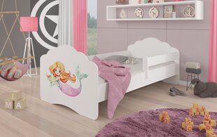 Sänky ADRK Furniture Casimo Barrier Mermaid with a Star, valkoinen hinta ja tiedot | Lastensängyt | hobbyhall.fi