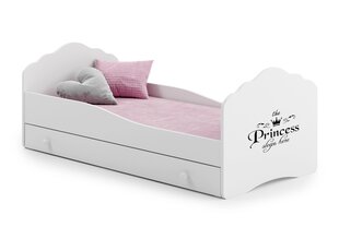 Lasten sänky Casimo Princess Black 160x80cm + patja + säilytyslaatikko hinta ja tiedot | Lastensängyt | hobbyhall.fi