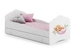 Lasten sänky Casimo Barrier Mermaid with a Star 160x80cm + patja + säilytyslaatikko hinta ja tiedot | Lastensängyt | hobbyhall.fi