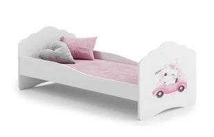 Sänky ADRK Furniture Casimo Cat in a Car, valkoinen hinta ja tiedot | Lastensängyt | hobbyhall.fi