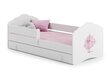 Lasten sänky Casimo Barrier Ballerina 160x80cm + Patja + Säilytyslaatikko hinta ja tiedot | Lastensängyt | hobbyhall.fi