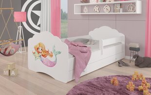 Sänky ADRK Furniture Casimo Barrier Mermaid with a Star, valkoinen hinta ja tiedot | Lastensängyt | hobbyhall.fi