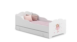 Lasten sänky Ximena Girl with Wings 160x80cm + patja + säilytyslaatikko hinta ja tiedot | Lastensängyt | hobbyhall.fi