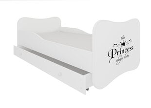 Lasten sänky Gonzalo Princess Black 160x80cm + patja + laatikko hinta ja tiedot | Lastensängyt | hobbyhall.fi
