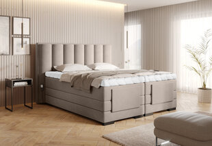 Sänky NORE Veros, 140x200 cm, ruskea hinta ja tiedot | Sängyt | hobbyhall.fi
