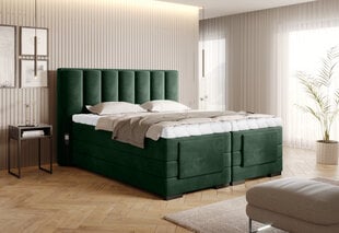 Sänky NORE Veros, 140x200 cm, vihreä hinta ja tiedot | Sängyt | hobbyhall.fi