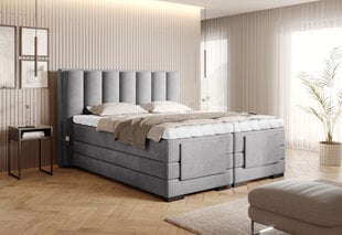 Sänky NORE Veros, 160x200 cm, harmaa hinta ja tiedot | Sängyt | hobbyhall.fi