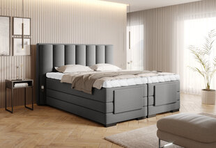Sänky NORE Veros, 160x200 cm, harmaa hinta ja tiedot | Sängyt | hobbyhall.fi