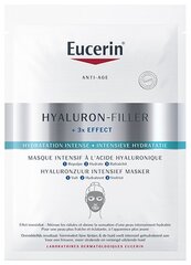 Intensiivisesti kosteuttava kangasnaamio Eucerin Hyaluron-Filler + 3x Effect hinta ja tiedot | Kasvonaamiot ja silmänalusaamiot | hobbyhall.fi