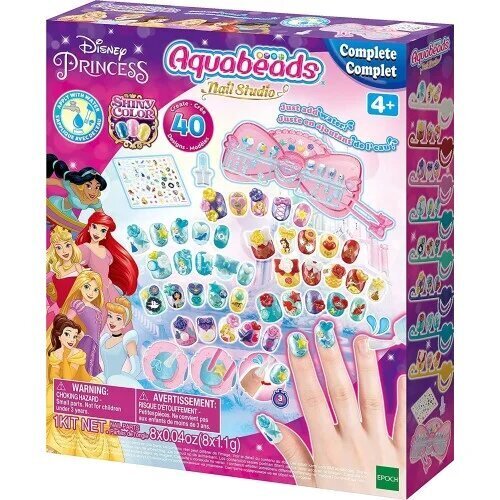 Epoch Aquabeads Disney Princess Lasten kynsien koristelusarja hinta ja tiedot | Tyttöjen lelut | hobbyhall.fi