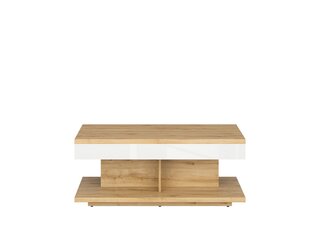 Pöytä BRW Erla, ruskea/valkoinen hinta ja tiedot | Sohvapöydät | hobbyhall.fi