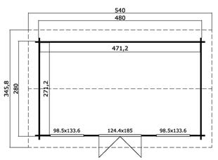 Vierasmaja Pembrokshire 12,8 m² hinta ja tiedot | Piharakennukset | hobbyhall.fi