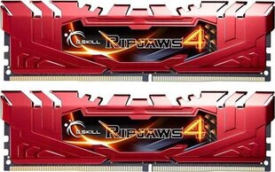 G.Skill Ripjaws 4 DDR4, 16GB (8GBx2) 2666MHz, CL15 (F4-2666C15D-16GRR) hinta ja tiedot | Muisti (RAM) | hobbyhall.fi