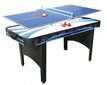 Pöytätennis, ilmakiekkopöytä Cymber Air2in1, 167 cm, sininen hinta ja tiedot | Pingispöydät | hobbyhall.fi