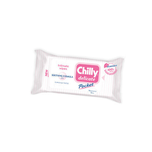 Intiimipyyhkeet Chilly (Delicate) 12 kpl hinta ja tiedot | Vauvojen kosteuspyyhkeet | hobbyhall.fi