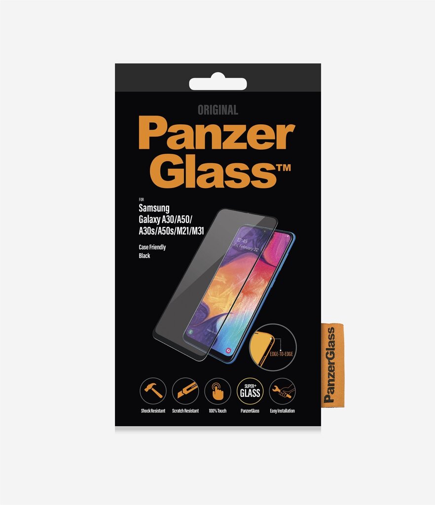 PanzerGlass Case Friendly, Samsung, Galaxy A30 hinta ja tiedot | Näytönsuojakalvot ja -lasit | hobbyhall.fi