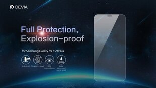 Samsung Galaxy S9 Plus näytönsuoja Devia Explosion-Proof, läpinäkyvä hinta ja tiedot | Näytönsuojakalvot ja -lasit | hobbyhall.fi