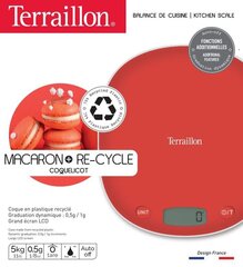 Terraillon Macaron+ Re-Cycle Coquelicot hinta ja tiedot | Keittiövaa'at | hobbyhall.fi