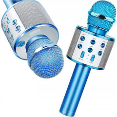 Karaoke-mikrofoni Bluetooth-kaiutin Sininen hinta ja tiedot | Kehittävät lelut | hobbyhall.fi