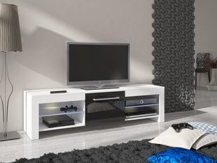 TV-taso Flex, valkoinen/musta hinta ja tiedot | TV-tasot | hobbyhall.fi