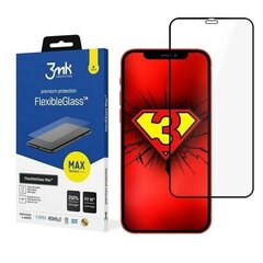 Näytönsuoja 3MK FlexibleGlass Max Apple iPhone 12 Mini, musta hinta ja tiedot | Näytönsuojakalvot ja -lasit | hobbyhall.fi