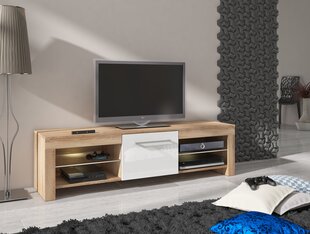TV-taso Flex, tammi/valkoinen hinta ja tiedot | TV-tasot | hobbyhall.fi