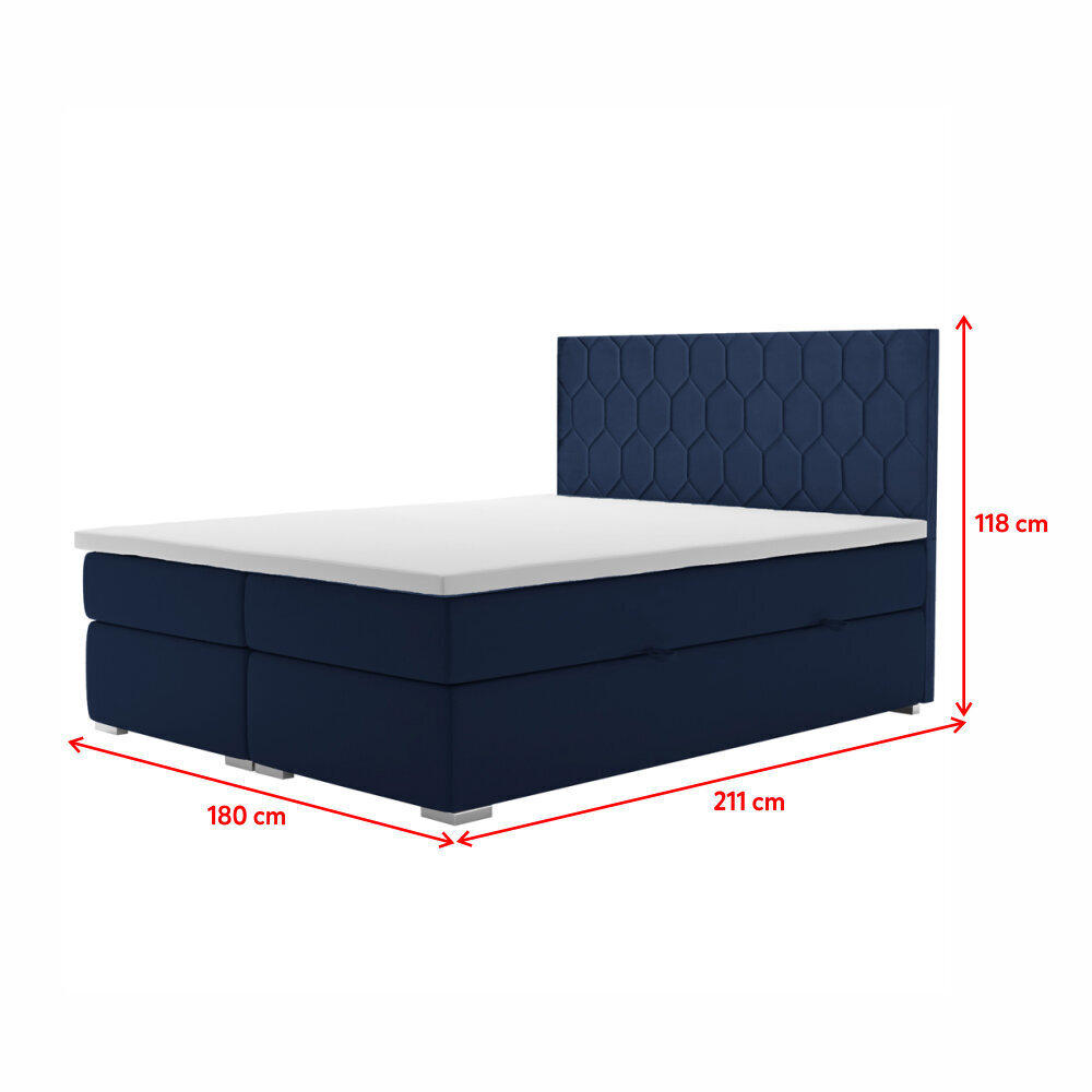 Sänky Selsey Ibella 180x200cm, sininen hinta ja tiedot | Sängyt | hobbyhall.fi